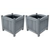 vidaXL Garten-Hochbeete 2 Stk. 30x30x30 cm Massivholz Tanne