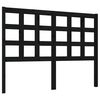 vidaXL Kopfteil Schwarz 125,5x4x100 cm Massivholz Kiefer