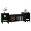 vidaXL TV-Schrank Schwarz 160x35x55 cm Holzwerkstoff