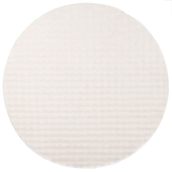 vidaXL Bereichsteppiche Rund Creme &Oslash; 160 CM