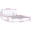vidaXL Bettgestell ohne Matratze "Hanko" Hellgrau 160x200 cm Stoff