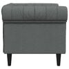 vidaXL Chesterfield Sofa Stuhl Dunkelgrau 78,5 x 74,5 x 74,5 cm Stoff