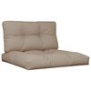 vidaXL Palettenkissen 2 Stk. Taupe Stoff