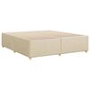 vidaXL Bettgestell ohne Matratze Creme 200x200 cm Stoff