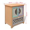 vidaXL Seitenschrank Mehrfarbig 46 x 34 x 55,5 cm Paulownia-Holz