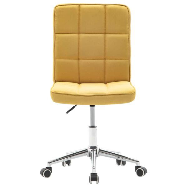 vidaXL Esszimmerst&uuml;hle 2 Stk. Gelb Stoff