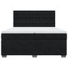 vidaXL Boxspringbett mit Matratze Schwarz 200x200 cm Samt