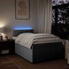 vidaXL Boxspringbett mit Matratze Hellgrau 120x190 cm Stoff