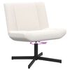 vidaXL Drehstuhl Creme 63 x 75 x 76 cm Schafsleder