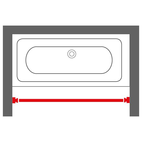 Sealskin Teleskop-Duschvorhangstange 125-220 cm Weiß