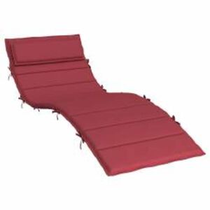 vidaXL Sonnen-Lounger Kissen Weinrot 180 x 60 x 4 cm Oxford-Stoff