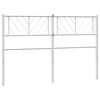 vidaXL Ersatz-Kopfteil Metall Wei&szlig; 140 cm