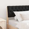 vidaXL Gepolstertes Kopfteil Schwarz 90 cm Massives Kiefernholz