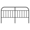 vidaXL Kopfteil Metall Schwarz 180 cm