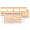 vidaXL 7-tlg. Garten-Lounge-Set Massivholz Kiefer