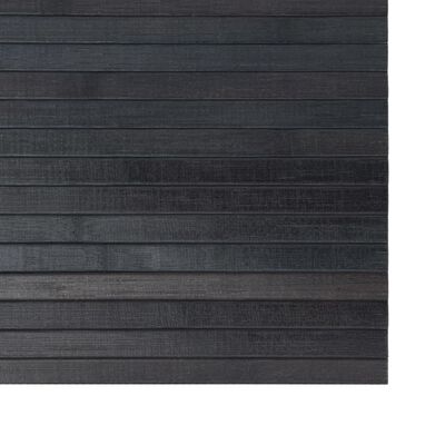 vidaXL Teppich Rechteckig Grau 100x300 cm Bambus