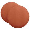 vidaXL Sitzkissen 2 Stk. Cordstoff Rot-Orange &Oslash; 80 cm