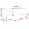 vidaXL Couchtisch Schwarz 102x50x40 cm Holzwerkstoff