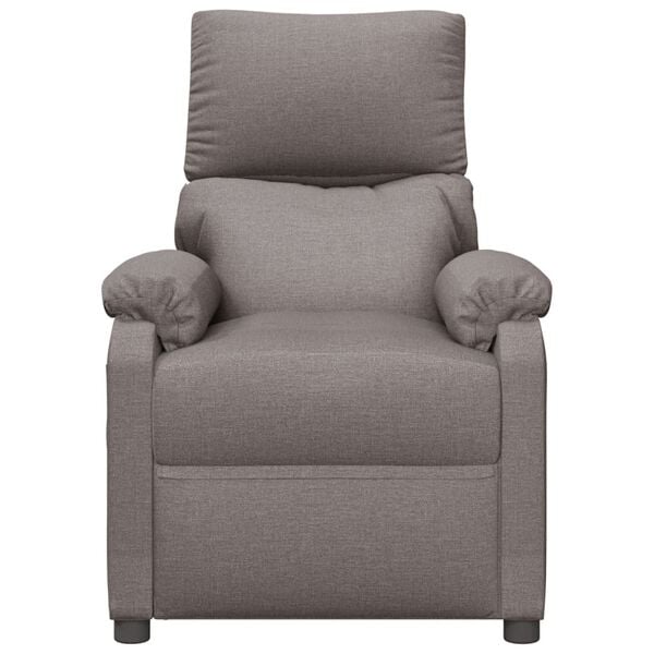 vidaXL Relaxsessel Taupe Stoff