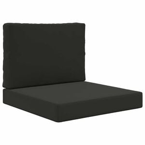 vidaXL Sofakissen f&uuml;r drau&szlig;en Polyester Schwarz 60 x 60 cm