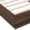 vidaXL Bettgestell ohne Matratze Braun Eiche 100x200 cm Holzwerkstoff
