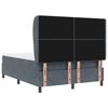 vidaXL Boxspringbett mit Matratze Dunkelgrau 200 x 140 cm Polyester