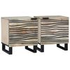 vidaXL Nachttisch 2 stk. Wei&szlig; 40 x 33 x 46 cm Holzwerkstoff