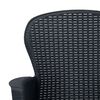 vidaXL 3-tlg. Bistro-Set Kunststoff Anthrazit Rattan-Optik