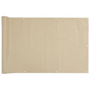 vidaXL Balkon-Sichtschutz Beige 75x300 cm Oxford-Gewebe