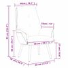 vidaXL Sessel Hellgrau 69 x 74 x 93 cm Sherpa-Stoff