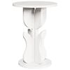 vidaXL Couchtisch Wei&szlig; 39,5 x 39,5 x 53,5 cm Massivholz Kiefer