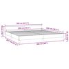 vidaXL Bettgestell ohne Matratze Taupe 200x200 cm Stoff