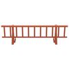 vidaXL Dachschneeschild Rot 800 x 29,5 x 34,5 cm Stahl