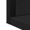 vidaXL Badspiegel mit Ablage Schwarz 50x12x60 cm Holzwerkstoff