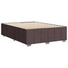 vidaXL Bettgestell ohne Matratze Dunkelbraun 160x200 cm Stoff