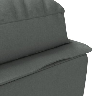 vidaXL Chaiselongue mit Kissen Dunkelgrau Stoff