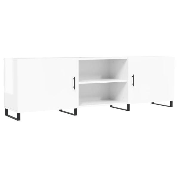 vidaXL TV-Schrank Hochglanz-Wei&szlig; 150x30x50 cm Holzwerkstoff