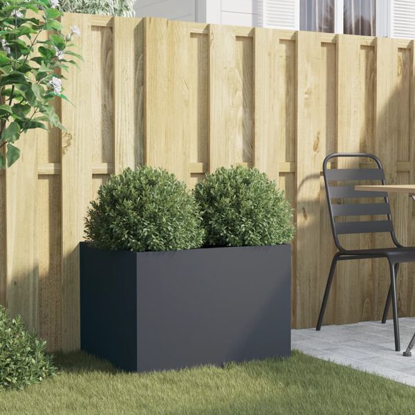 vidaXL Pflanzk&uuml;bel Anthrazit 62x47x46 cm Stahl