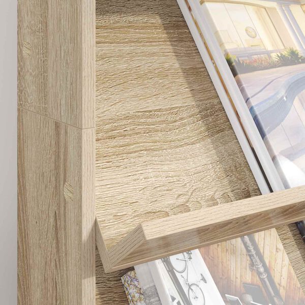 vidaXL Magazinregal Sonoma-Eiche 70 x 41 x 126 cm Holzwerkstoff
