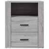 vidaXL Nachttisch Grau Sonoma 50x36x60 cm Holzwerkstoff