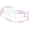 vidaXL Aufbewahrungsbett mit Matratze mit Matratze Schwarz 90 x 190 cm