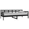 vidaXL Tagesbett Schwarz Massivholz Kiefer 90x200 cm