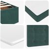 vidaXL Ottoman-Bett mit Matratzen Dunkelgr&uuml;n 80x200 cm Samt