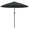 vidaXL Sonnenschirm mit Aluminium-Mast 250 cm Anthrazit