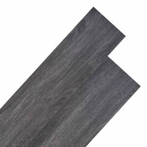 vidaXL Bodenplanken 18 pcs Schwarz und Wei&szlig; 5,26 m&sup2; PVC