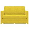 vidaXL Schlafsofa 110cm Sonnenblumen Gelb Samt