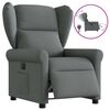 vidaXL Relaxsessel Elektrisch Dunkelgrau Stoff