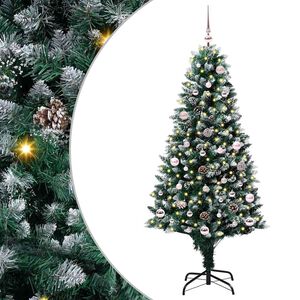 vidaXL K&uuml;nstlicher Weihnachtsbaum mit 150 LEDs mit St&auml;nder Gr&uuml;n 150 cm