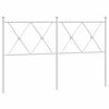 vidaXL Kopfteil Metall Wei&szlig; 140 cm
