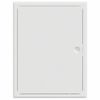 vidaXL Zugangsklappe Wei&szlig; 63 x 33 x 3 cm Stahl